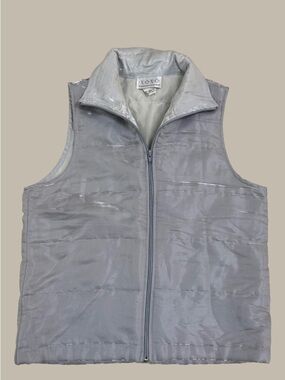 Y2K 2000s XOXO Gray Sleeveless Puffer Vest